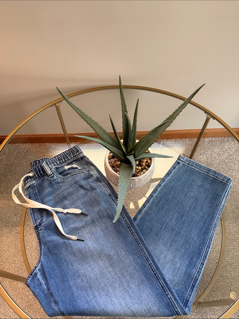 Aerie Drawstring Jeans Size M
